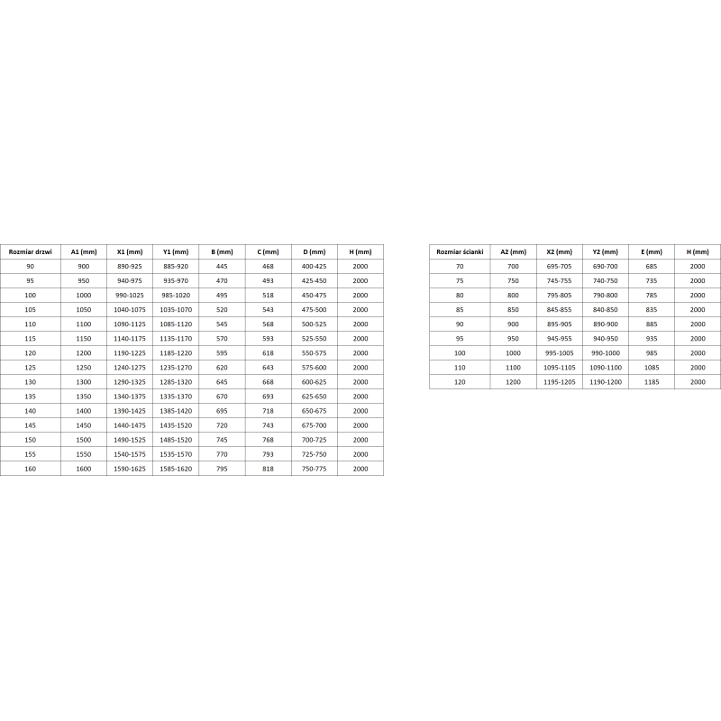 Mexen Rox Duschkabine verschiebbar links 105 x 85 cm, schwarzer Rahmen, schwarz - 8C2-105-085-70-70-L