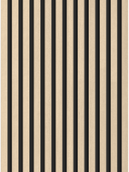 Mexen Lam-B Wandpaneele 275 x 30 cm, HDF-Platte 4 mm, technisches Furnier, Sand-Eiche - S100-275307-3015-001