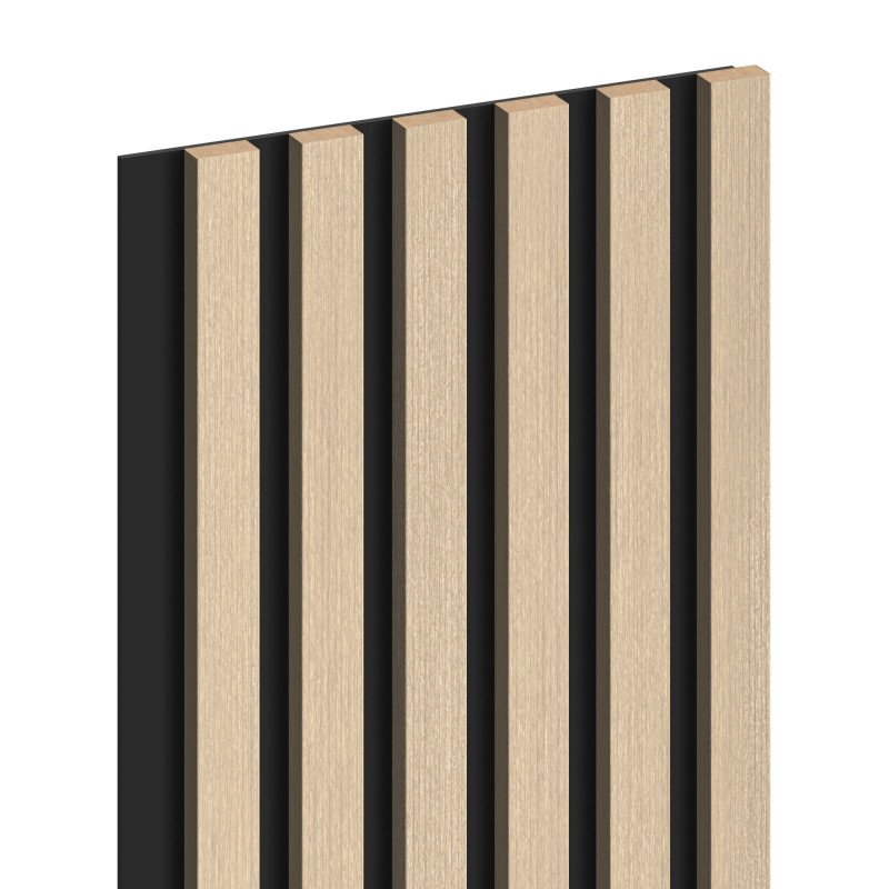 Mexen Lam-B Wandpaneele 275 x 30 cm, HDF-Platte 4 mm, technisches Furnier, Sand-Eiche - S100-275307-3015-001