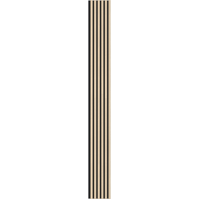 Mexen Lam-B Wandpaneele 275 x 30 cm, HDF-Platte 4 mm, technisches Furnier, Sand-Eiche - S100-275307-3015-001