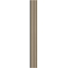 Mexen Lam-B Wandpaneele 275 x 30 cm, HDF-Platte 4 mm, technisches Furnier, Sand-Eiche - S100-275307-3015-001