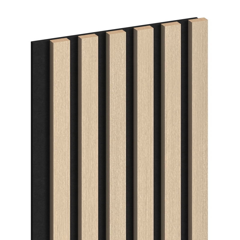 Mexen Lam-F akustische Wandpaneele 275 x 30 cm, Filz 8 mm, technisches Furnier, Sand Eiche - S105-275307-3015-001