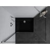 Mexen Pretoria Duschkabine, schwenkbar 70 x 80 cm, transparent, Chrom + Duschwanne Flat, schwarz - 852-070-080-01-00-4070