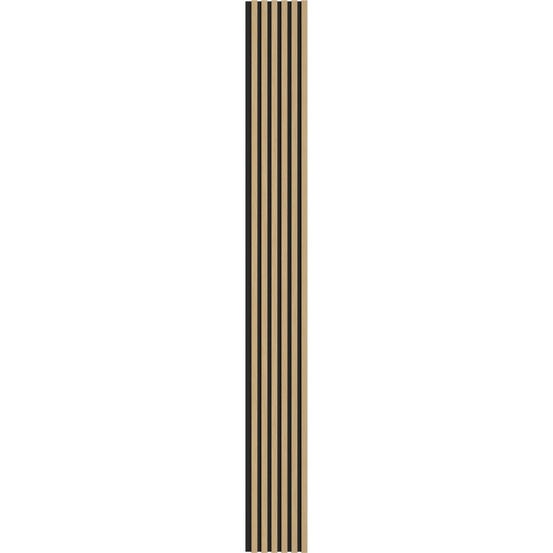 Mexen Lam-B Wandpaneele 275 x 30 cm, HDF-Platte 4 mm, technisches Furnier, Goldene Eiche - S100-275307-3015-003