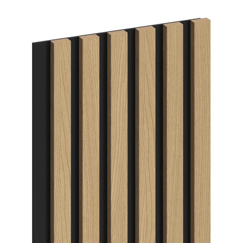 Mexen Lam-B Wandlamellen 275 x 30 cm, HDF-Platte 4 mm, technisches Furnier, Goldene Eiche - S100-275307-3015-003