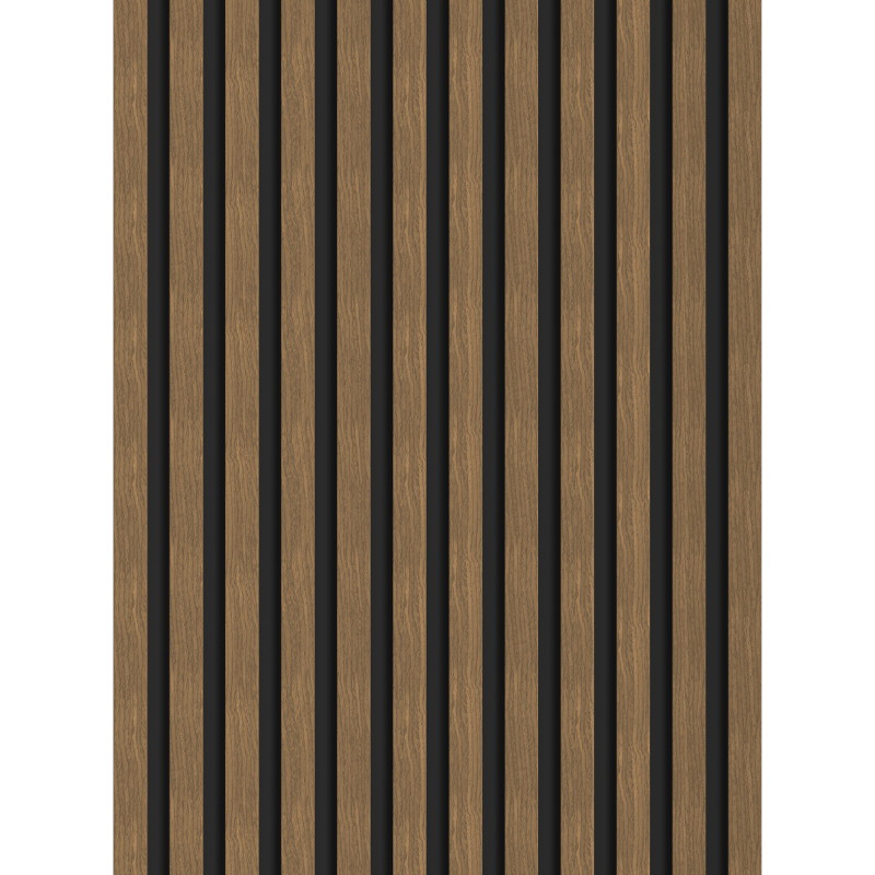 Mexen Lam-B Wandpaneele 275 x 30 cm, HDF-Platte 4 mm, technisches Furnier, Natürliche Nuss - S100-275307-3015-016