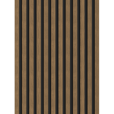 Mexen Lam-B Wandpaneele 275 x 30 cm, HDF-Platte 4 mm, technisches Furnier, Natürliche Nuss - S100-275307-3015-016