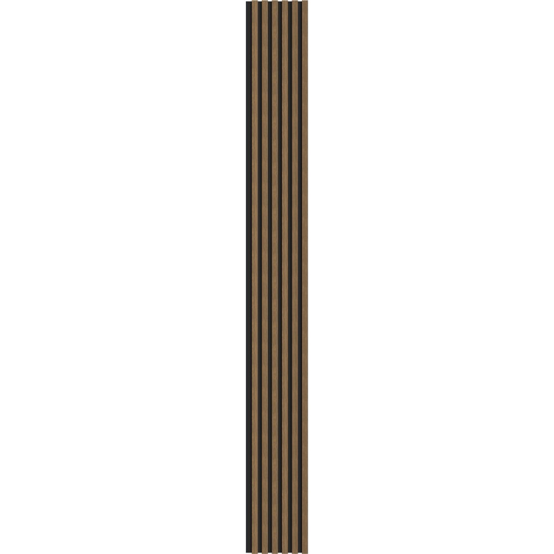 Mexen Lam-B Wandpaneele 275 x 30 cm, HDF-Platte 4 mm, technisches Furnier, Natürliche Nuss - S100-275307-3015-016