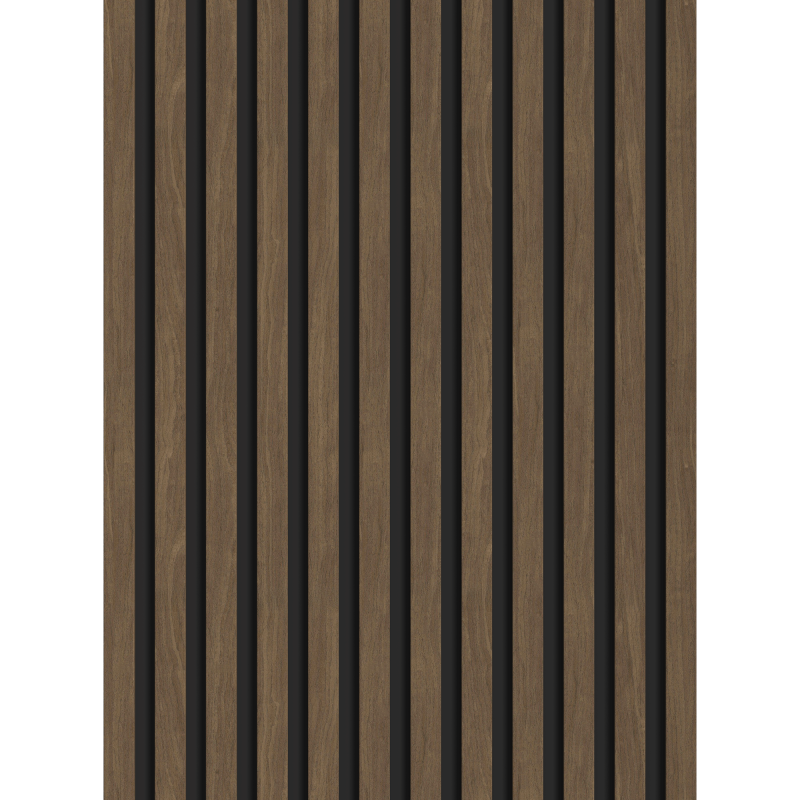 Mexen Lam-B Wandlamellen 275 x 30 cm, HDF-Platte 4 mm, technisches Furnier, Kakau-Nussbaum - S100-275307-3015-018