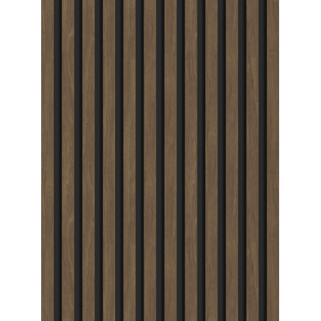 Mexen Lam-B Wandlamellen 275 x 30 cm, HDF-Platte 4 mm, technisches Furnier, Kakau-Nussbaum - S100-275307-3015-018
