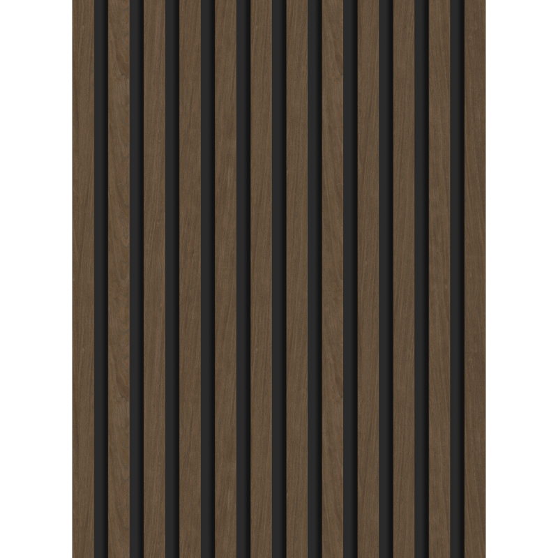 Mexen Lam-B Wandlamellen 275 x 30 cm, HDF-Platte 4 mm, technisches Furnier, Espresso-Walnuss - S100-275307-3015-019