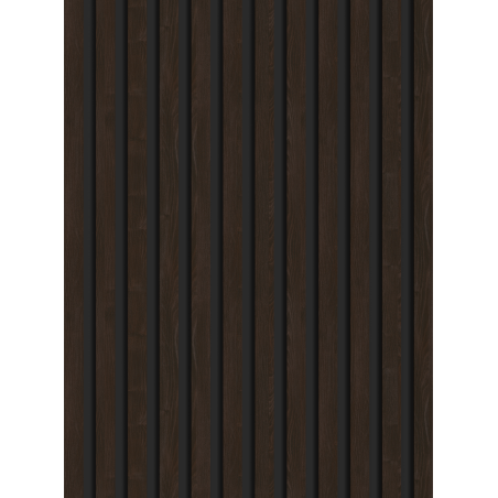 Mexen Lam-B Wandpaneele 275 x 30 cm, HDF-Platte 4 mm, technisches Furnier, Ebenholz Braun - S100-275307-3015-022