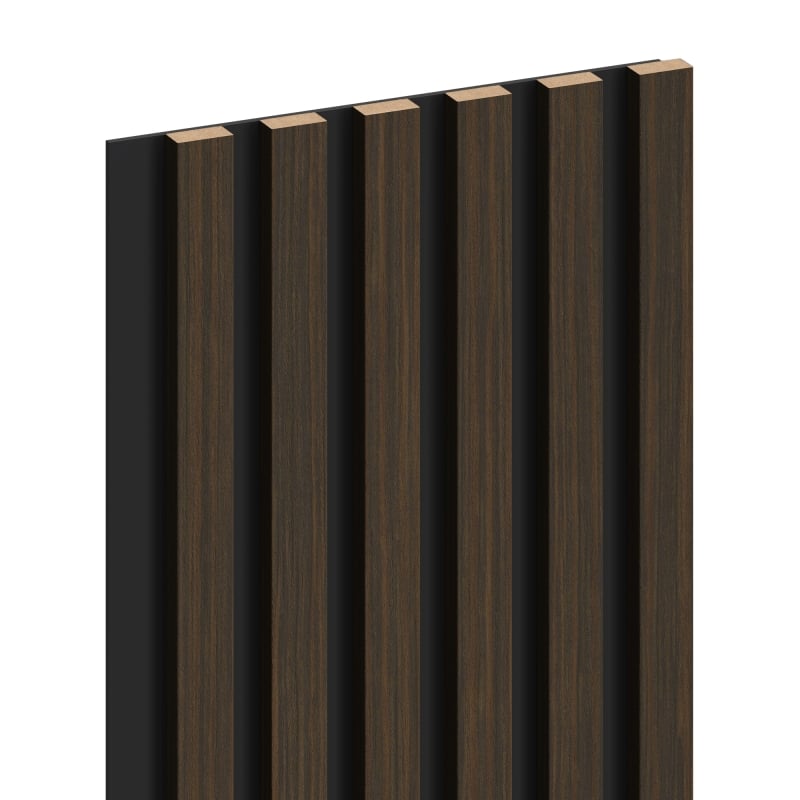Mexen Lam-B Wandpaneele 275 x 30 cm, HDF-Platte 4 mm, technisches Furnier, Geröstete Walnuss - S100-275307-3015-024