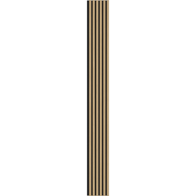 Mexen Lam-F akustische Wandlamellen 275 x 30 cm, Filz 8 mm, technisches Furnier, Goldene Eiche - S105-275307-3015-003