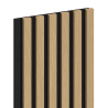 Mexen Lam-F schallabsorbierende Wandpaneele 275 x 30 cm, Filz 8 mm, technisches Furnier, Goldene Eiche - S105-275307-3015-003
