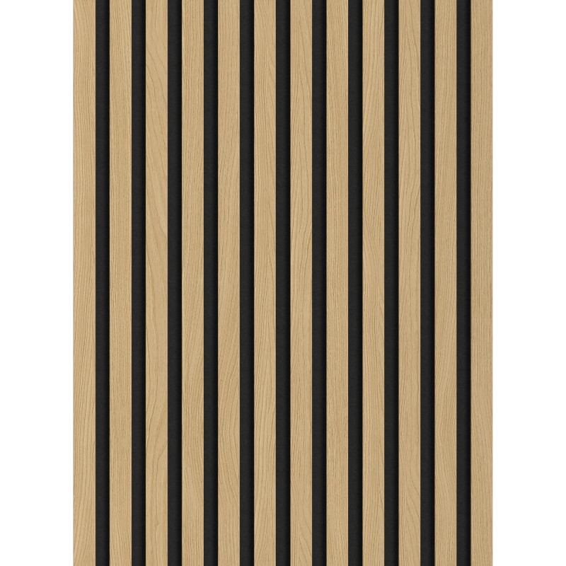 Mexen Lam-F akustische Wandlamellen 275 x 30 cm, Filz 8 mm, technisches Furnier, Goldene Eiche - S105-275307-3015-003