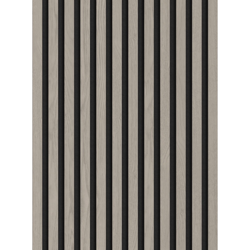 Mexen Lam-F Akustische Wandlamellen 275 x 30 cm, Filz 8 mm, technisches Furnier, Eiche Aschgrau - S105-275307-3015-005