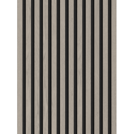 Mexen Lam-F Akustische Wandlamellen 275 x 30 cm, Filz 8 mm, technisches Furnier, Eiche Aschgrau - S105-275307-3015-005
