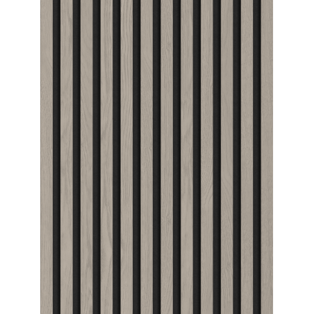 Mexen Lam-F schallabsorbierende Wandpaneele 275 x 30 cm, 8 mm Filz, technisches Furnier, Graueiche - S105-275307-3015-005
