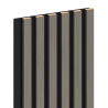 Mexen Lam-F akustische Wandlamellen 275 x 30 cm, Filz 8 mm, technisches Furnier, Stahl-Eiche - S105-275307-3015-006