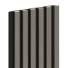 Mexen Lam-F akustische Wandpaneele 275 x 30 cm, Filz 8 mm, technisches Furnier, Stahl-Eiche - S105-275307-3015-006