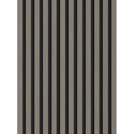 Mexen Lam-F akustische Wandpaneele 275 x 30 cm, Filz 8 mm, technisches Furnier, Stahl-Eiche - S105-275307-3015-006