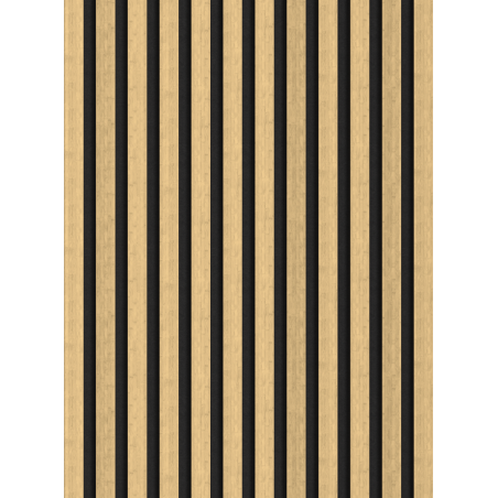 Mexen Lam-F akustische Wandpaneele 275 x 30 cm, Filz 8 mm, technisches Furnier, Natürlicher Bambus - S105-275307-3015-011