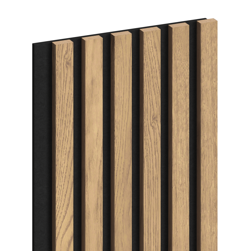 Mexen Lam-F Akustik-Lamellenwand 275 x 30 cm, Filz 8 mm, technisches Furnier, Klassische Kiefer - S105-275307-3015-012