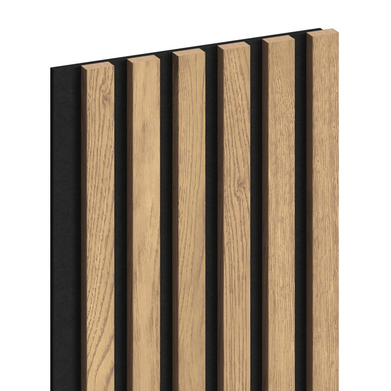 Mexen Lam-F Akustische Wandlamellen 275 x 30 cm, Filz 8 mm, Tech-Furnier, Klassische Kiefer - S105-275307-3015-012