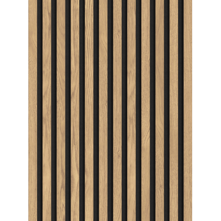Mexen Lam-F Akustik-Lamellenwand 275 x 30 cm, Filz 8 mm, technisches Furnier, Klassische Kiefer - S105-275307-3015-012