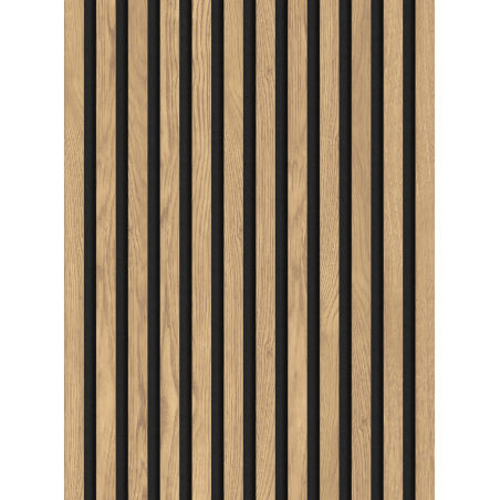 Mexen Lam-F Akustische Wandlamellen 275 x 30 cm, Filz 8 mm, Tech-Furnier, Klassische Kiefer - S105-275307-3015-012