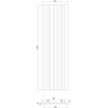Mexen Lam-F Wandlamellen Akustik 275 x 30 cm, Filz 8 mm, technisches Furnier, Rubin Mahagoni - S105-275307-3015-013