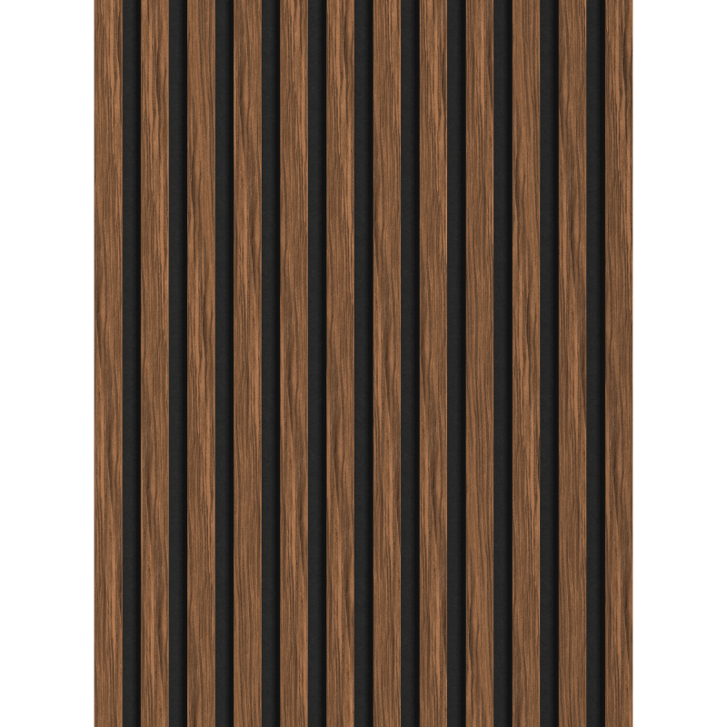 Mexen Lam-F Wandlamellen Akustik 275 x 30 cm, Filz 8 mm, technisches Furnier, Rubin Mahagoni - S105-275307-3015-013