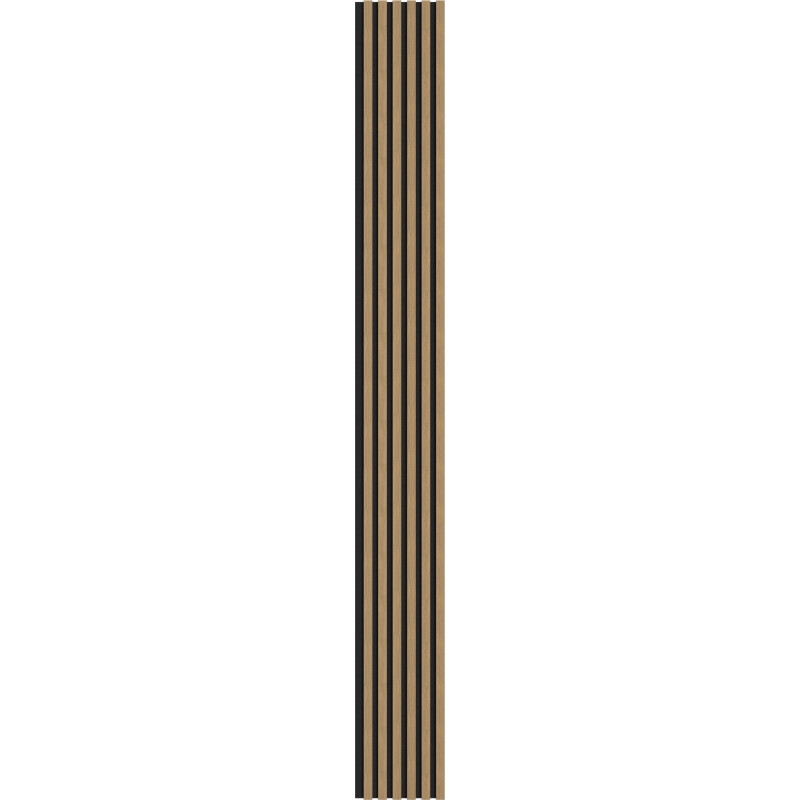 Mexen Lam-F Akustikwandpaneele 275 x 30 cm, Filz 8 mm, Technisches Furnier, Leinen Nussbaum - S105-275307-3015-015