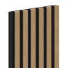 Mexen Lam-F Akustikwandpaneele 275 x 30 cm, Filz 8 mm, Technisches Furnier, Leinen Nussbaum - S105-275307-3015-015