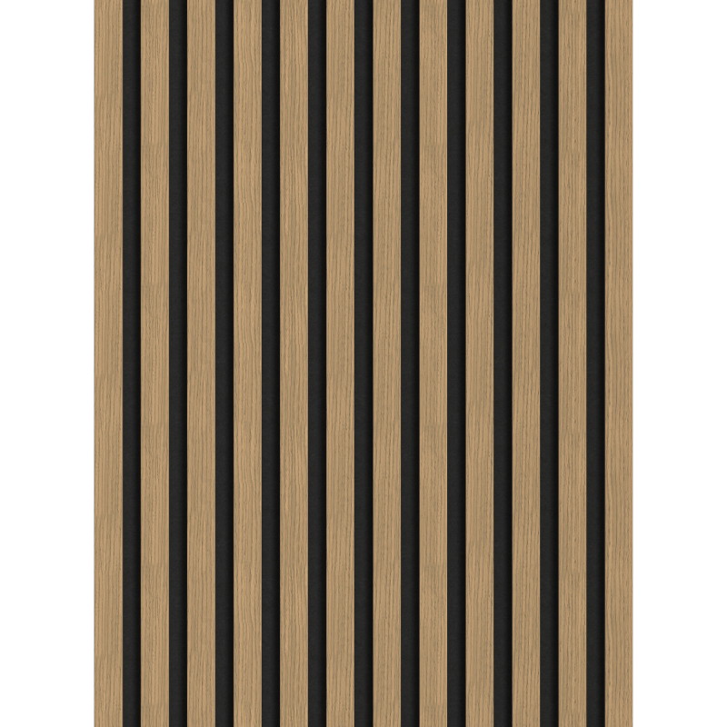 Mexen Lam-F Akustikwandpaneele 275 x 30 cm, Filz 8 mm, Technisches Furnier, Leinen Nussbaum - S105-275307-3015-015