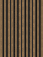 Mexen Lam-F akustische Wandpaneele 275 x 30 cm, Filz 8 mm, technisches Furnier, Natürliche Walnuss - S105-275307-3015-016