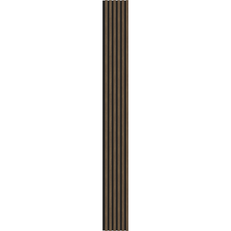 Mexen Lam-F akustische Wandpaneele 275 x 30 cm, Filz 8 mm, technisches Furnier, Kakaonuss - S105-275307-3015-018