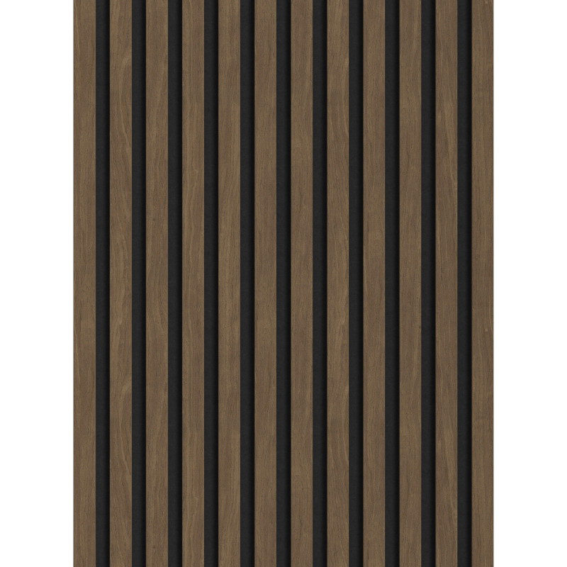Mexen Lam-F Akustische Wandpaneele 275 x 30 cm, Filz 8 mm, technisches Furnier, Kakao Nussbaum - S105-275307-3015-018