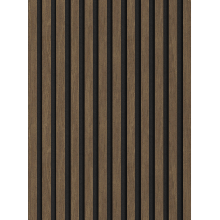 Mexen Lam-F akustische Wandpaneele 275 x 30 cm, Filz 8 mm, technisches Furnier, Kakaonuss - S105-275307-3015-018