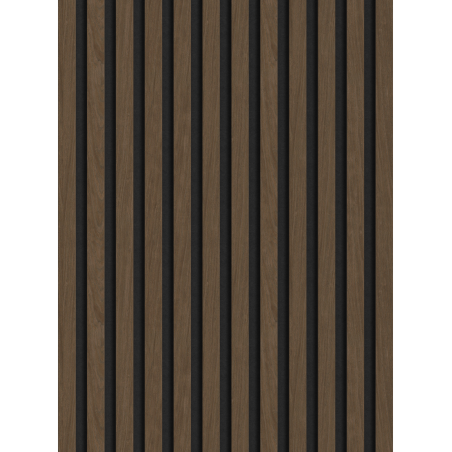 Mexen Lam-F Wandlamellen akustisch 275 x 30 cm, Filz 8 mm, technisches Furnier, Espresso Walnuss - S105-275307-3015-019