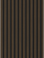 Mexen Lam-F Akustische Wandlamellen 275 x 30 cm, Filz 8 mm, technisches Furnier, Gebrannter Nussbaum - S105-275307-3015-024