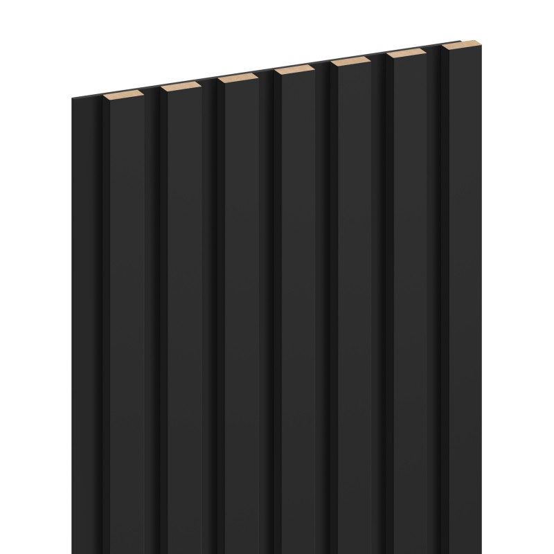 Mexen Lam-B Wandpaneele 275 x 31,5 cm, HDF-Platte 4 mm, Schwarz Matt - S100-275317-2812-053