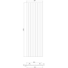 Mexen Lam-B Wandlamellen 275 x 31,5 cm, HDF-Platte 4 mm, Perlen-Eiche - S100-275317-2812-058