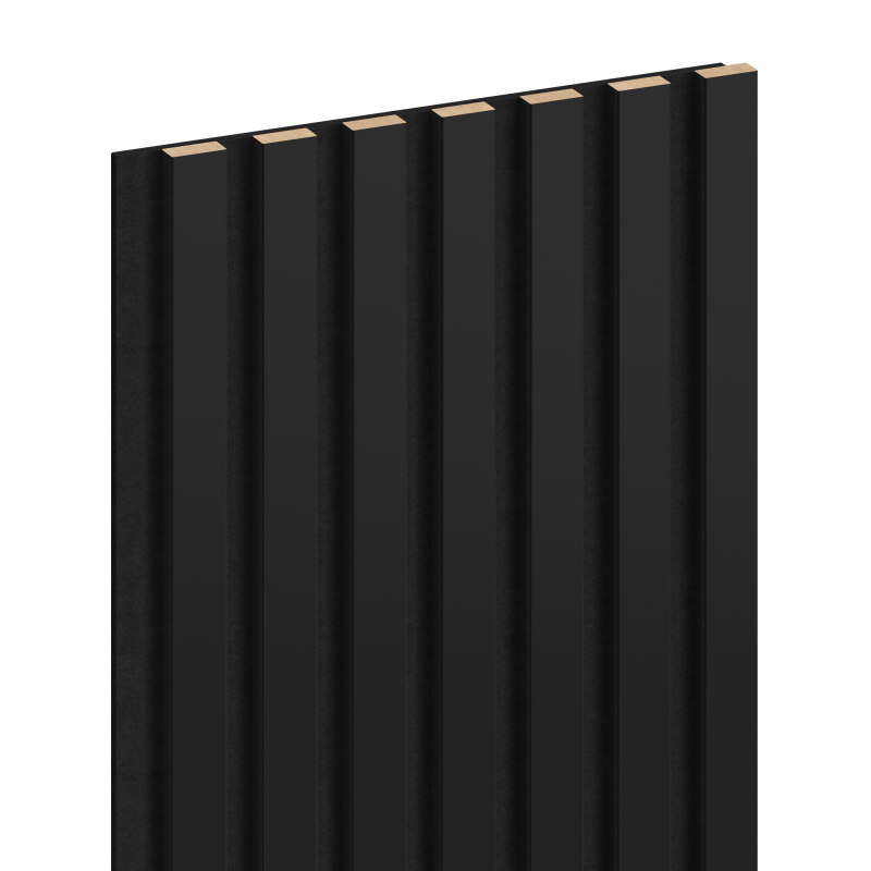 Mexen Lam-F Akustikwandpaneele 275 x 31,5 cm, Filz 6 mm, Schwarzer Glanz - S105-275317-2812-055