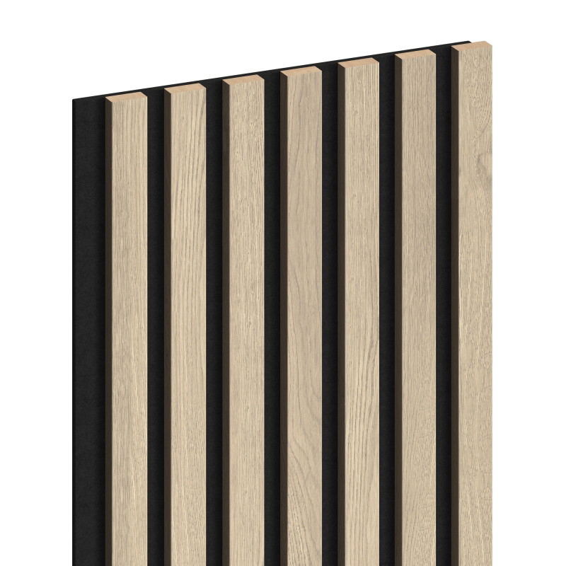 Mexen Lam-F Wandpaneele Akustik 275 x 31,5 cm, Filz 6 mm, Perl-Eiche - S105-275317-2812-058