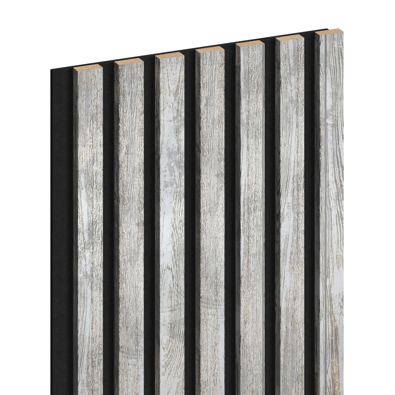 Mexen Lam-F Wandpaneele akustisch 275 x 31,5 cm, Filz 6 mm, Gebleichte Eiche - S105-275317-2812-064