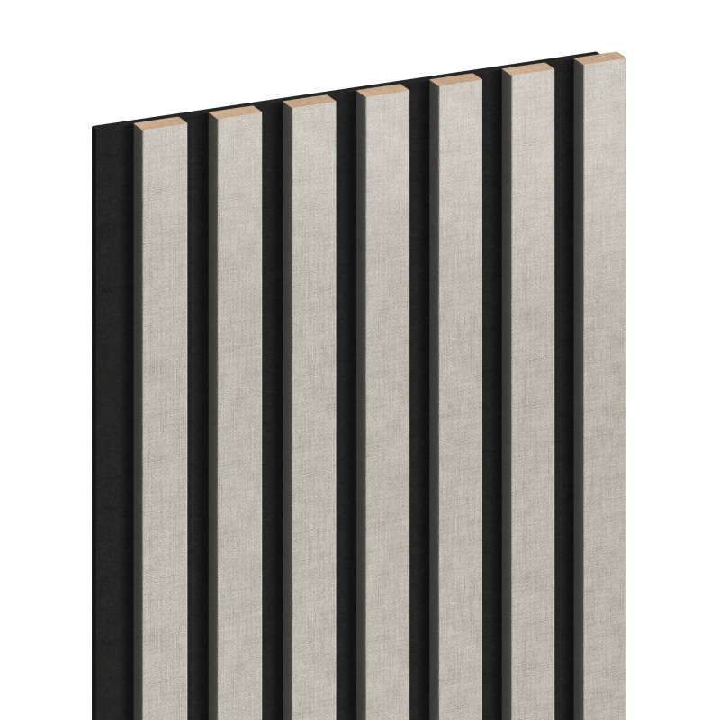 Mexen Lam-F Akustische Wandpaneele 275 x 31,5 cm, Filz 6 mm, Leinen Grau - S105-275317-2812-068