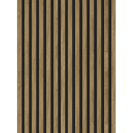 Mexen Lam-F Akustik-Wandlamellen 275 x 31,5 cm, Filz 6 mm, Klassische Eiche - S105-275317-2812-072