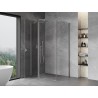 Mexen Mist T Duschkabine schwenkbar 90 x 75 cm, transparent, Chrom - 8A4T-090-075-01-00